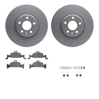 R1 Concepts WDTH1-73056 Brake Rotors - Carbon Coated W/ Euro Ceramic Pads & Hdw